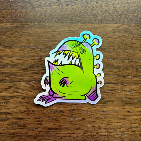 Chris Mitchell - Kaiju Blubasaur - Reflective Sticker Q Pop exclusive