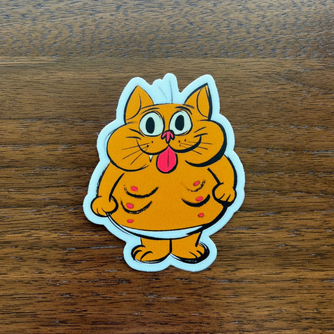 Chris Mitchell - Fat Cat Sticker - Q Pop exclusive