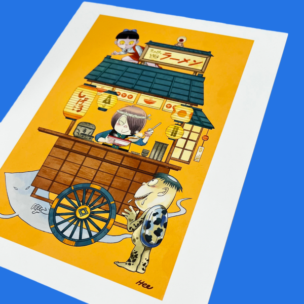 Heejin Park - Kitaro no Ramen ya Print - Yokai Show