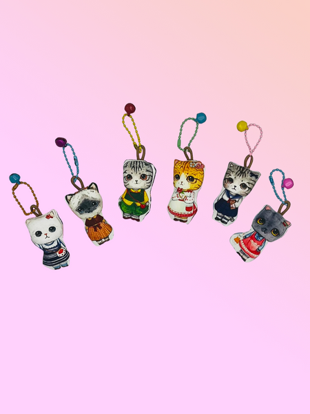 Cat Fabric Plush Charm
