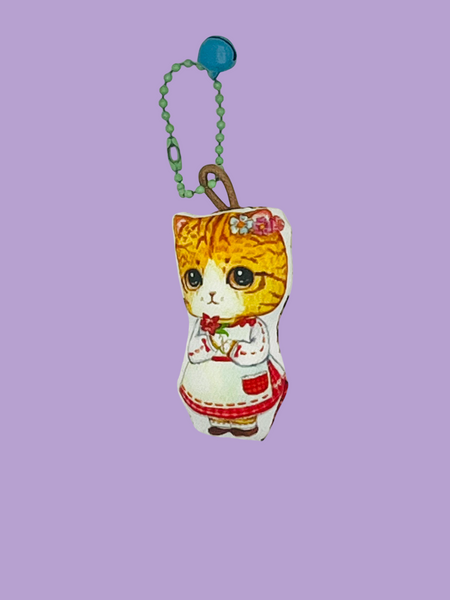 Cat Fabric Plush Charm