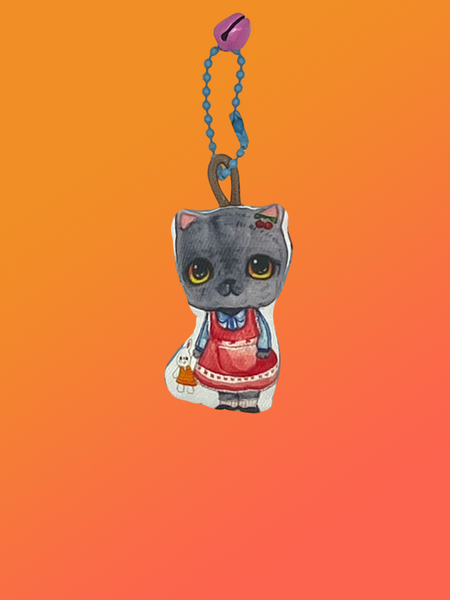 Cat Fabric Plush Charm