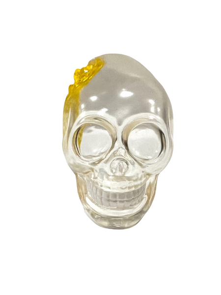 Y & G Crystal Skull - Glitter x Green Soft Vinyl Toy - One Up