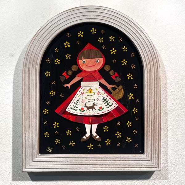 Gabby Zapata - "La Caperucita Roja" Framed Art (Once Upon A Time: A Fairy Tale Art Show)