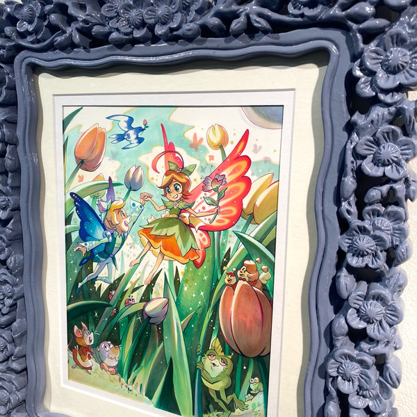 Brianne Drouhard - "Thumbelina" Framed Art (Once Upon A Time: A Fairy Tale Art Show)