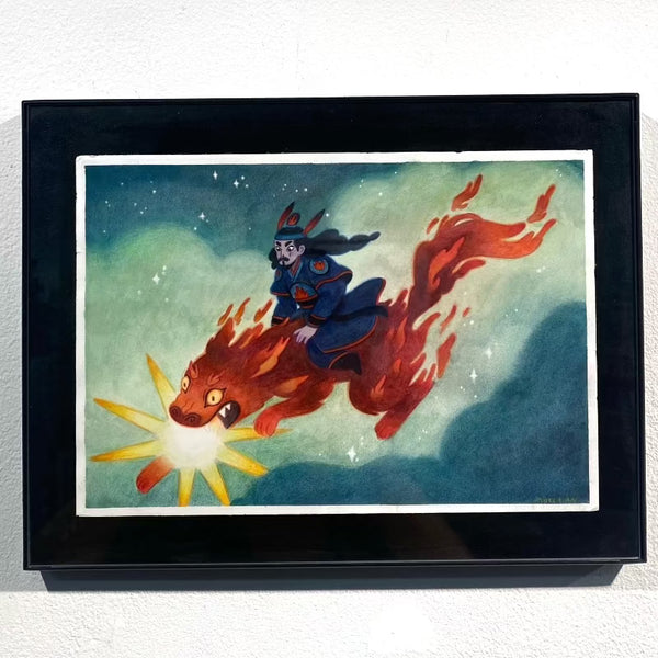 Angela An - "Stealing the Sun" Framed Art (Once Upon A Time: A Fairy Tale Art Show)