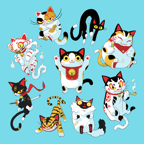 Samuel Youn -Maneki Neko - Original Art- Maneki Neko Exhibition