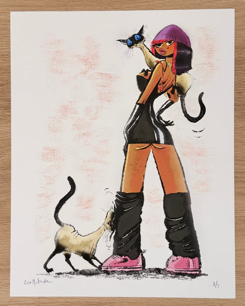 Leo Matsuda - Siamese - Original Artwork - Warriors And Demons Solo Exhibition