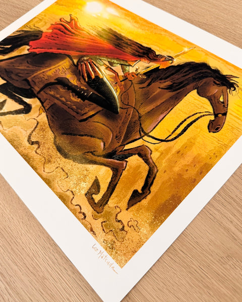 Leo Matsuda - Medieval War Horse - Original Artwork - Warriors And Demons Solo Exhibition