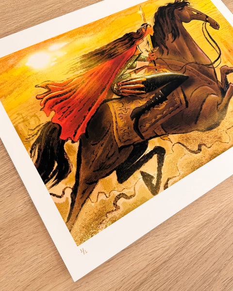 Leo Matsuda - Medieval War Horse - Original Artwork - Warriors And Demons Solo Exhibition