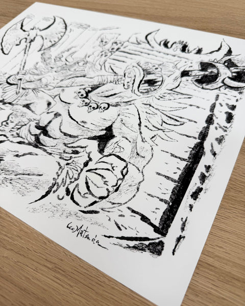 Leo Matsuda - Ogre King - Original Artwork - Warriors And Demons Solo Exhibition
