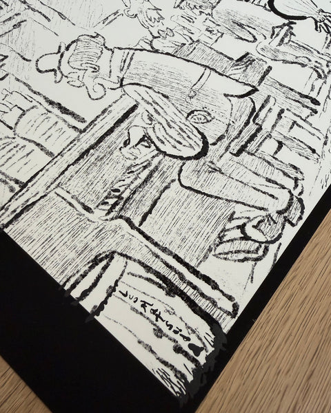 Leo Matsuda - Wanted Dead Or Alive - Original Artwork - Warriors And Demons Solo Exhibition