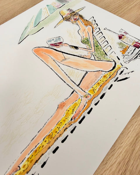 Leo Matsuda - White Lotus - Original Artwork - Warriors And Demons Solo Exhibition