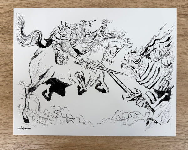 Leo Matsuda - Monkey And Pig - Original Artwork - Warriors And Demons Solo Exhibition