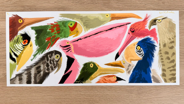 Leo Matsuda - Birds - Original Artwork - Warriors And Demons Solo Exhibition