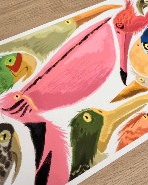 Leo Matsuda - Birds - Original Artwork - Warriors And Demons Solo Exhibition