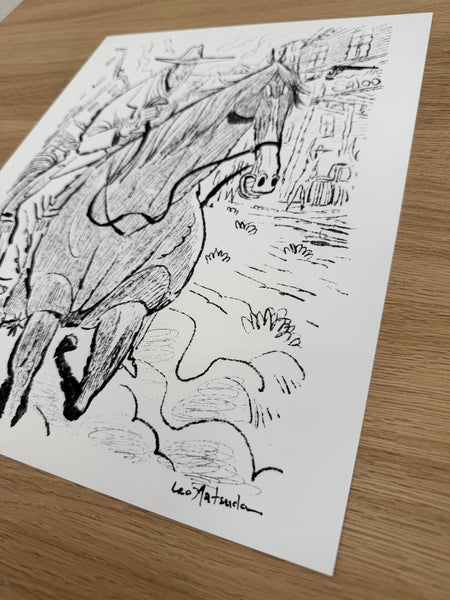 Leo Matsuda - Western 1 - Original Artwork - Warriors And Demons Solo Exhibition