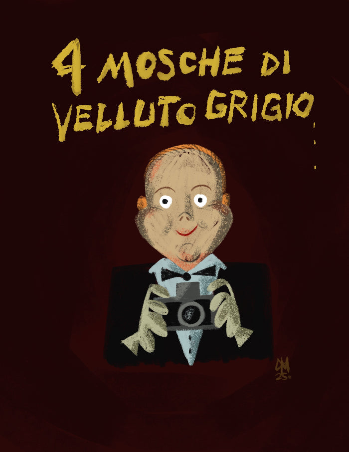 Chris Mitchell - "4 Mosche In Velluto Grigio" Print | Crimson Shadows: Italian Horror Art Exhibition