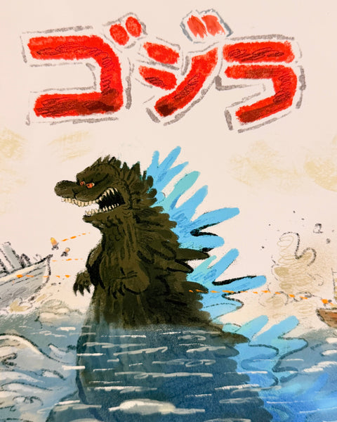 Leo Matsuda - Gojira - Original Artwork - Warriors And Demons Solo Exhibition