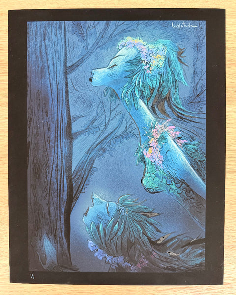 Leo Matsuda - Forest Vengeful Spirits - Original Artwork - Warriors And Demons Solo Exhibition
