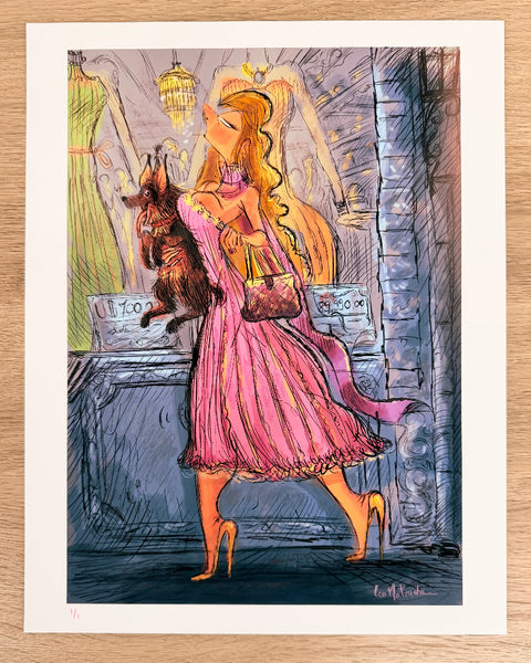 Leo Matsuda - Mademoiselle 2 Original Artwork - Warriors And Demons Solo Exhibition