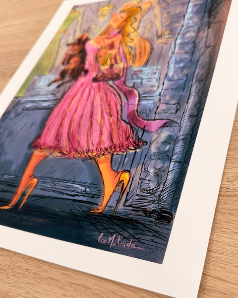 Leo Matsuda - Mademoiselle 2 Original Artwork - Warriors And Demons Solo Exhibition