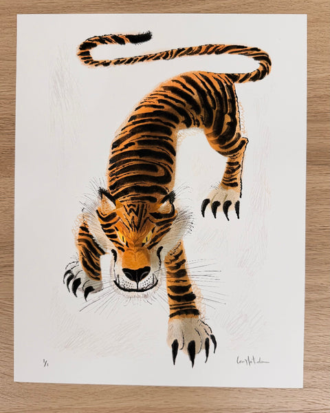 Leo Matsuda - Tiger - Original Artwork - Warriors And Demons Solo Exhibition