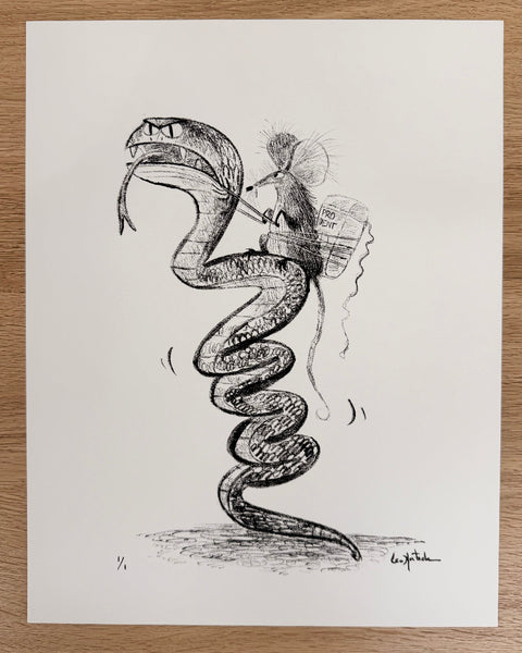 Leo Matsuda - Snake-Horse - Original Artwork - Warriors And Demons Solo Exhibition