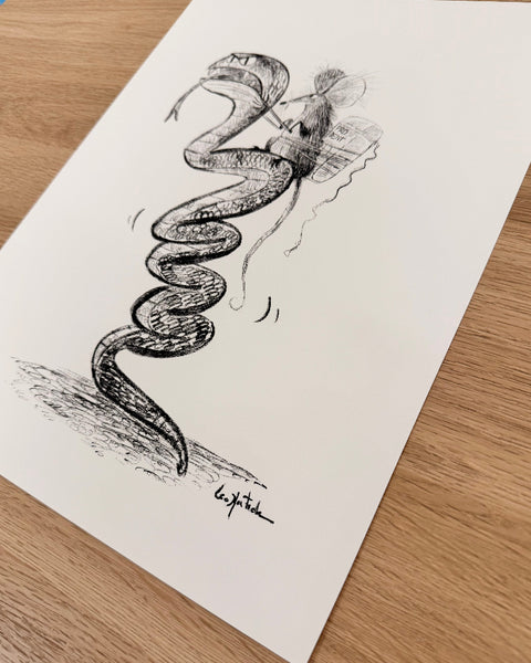 Leo Matsuda - Snake-Horse - Original Artwork - Warriors And Demons Solo Exhibition