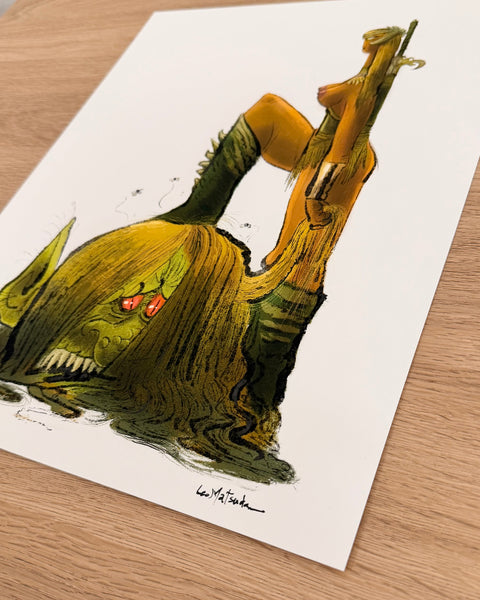 Leo Matsuda - Ogre Slayer - Original Artwork - Warriors And Demons Solo Exhibition