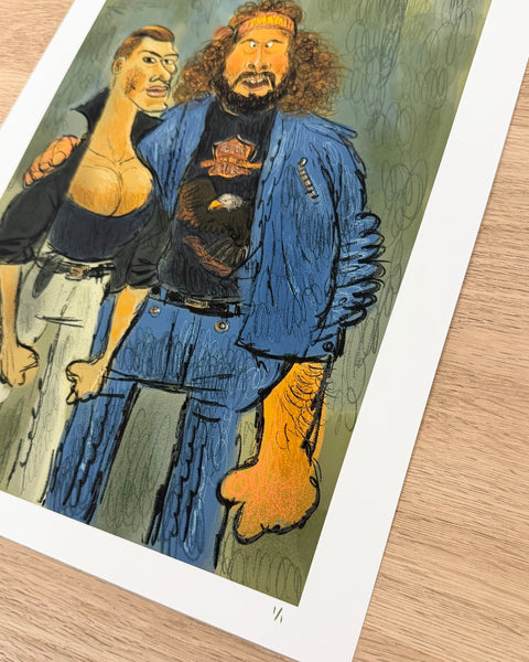 Leo Matsuda - Frank Dux and Jackson - Original Artwork - Warriors And Demons Solo Exhibition