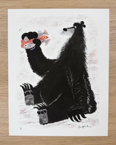 Leo Matsuda - Bear Hot Dog - Artwork - Warriors And Demons Solo Exhibition