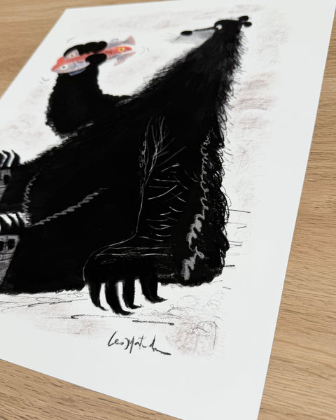 Leo Matsuda - Bear Hot Dog - Artwork - Warriors And Demons Solo Exhibition