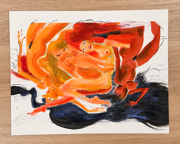 Leo Matsuda - Nude-Amalgamated - Original Artwork - Warriors And Demons Solo Exhibition