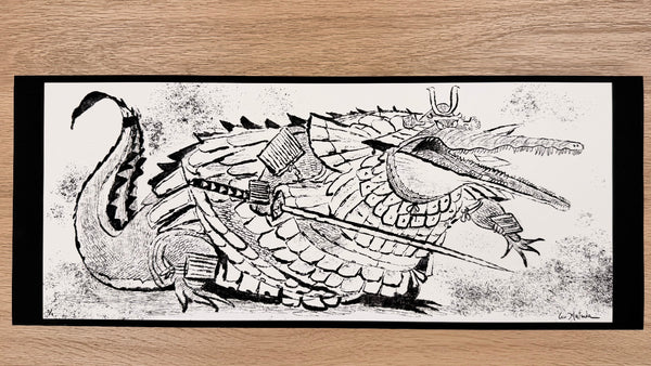 Leo Matsuda - Gator Samurai - Original Artwork - Warriors And Demons Solo Exhibition