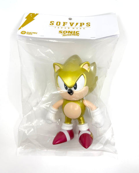 Sonic The Hedgehog Super Sonic Metallic Color  - SOFVIPS- Soft vinyl toy
