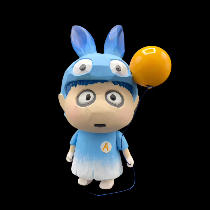 A Boy (Shall We Fly? Light Blue) Soft Vinyl Toy - B. Wing