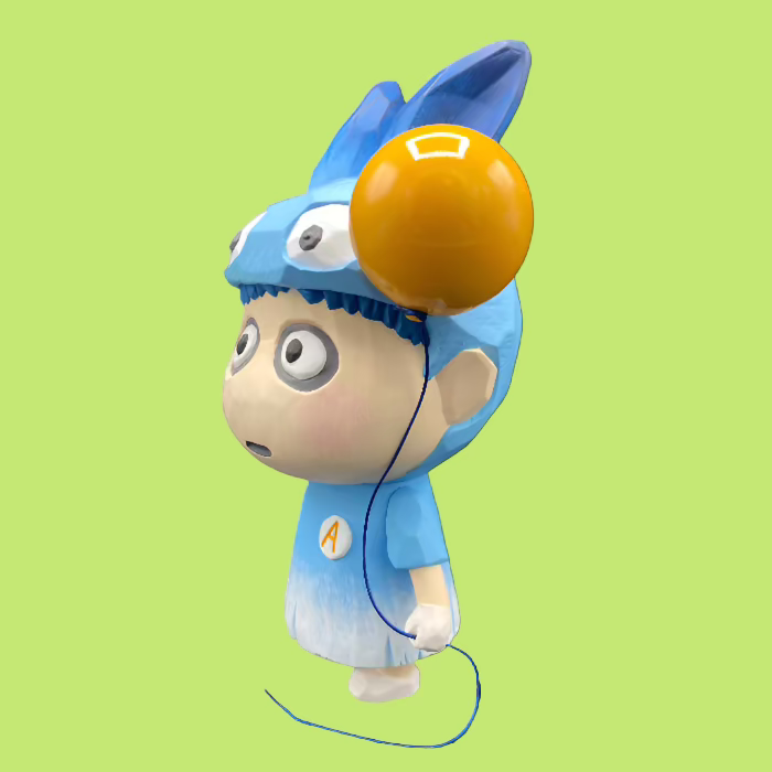 B. WIng - A Boy Shall We Fly? ( Light Blue ) | Soft Vinyl Toy
