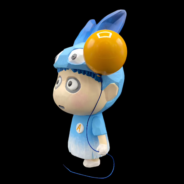 A Boy (Shall We Fly? Light Blue) Soft Vinyl Toy - B. Wing