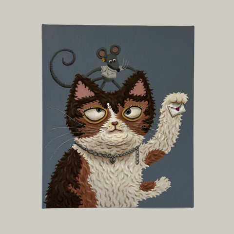 Rommi Huang - Love, Luck, and Whiskers - Original Art - Maneki Neko Exhibition