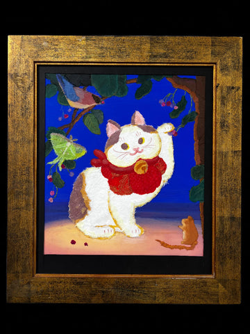 Keika Yamaguchi - Service Berry - Original Art - Maneki Neko Exhibition