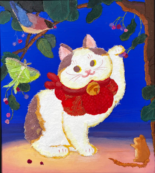 Keika Yamaguchi - Service Berry - Original Art - Maneki Neko Exhibition