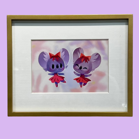 Chie Boyd - Koala Ballerinas ( Sweet Pink Show ) - Framed Print