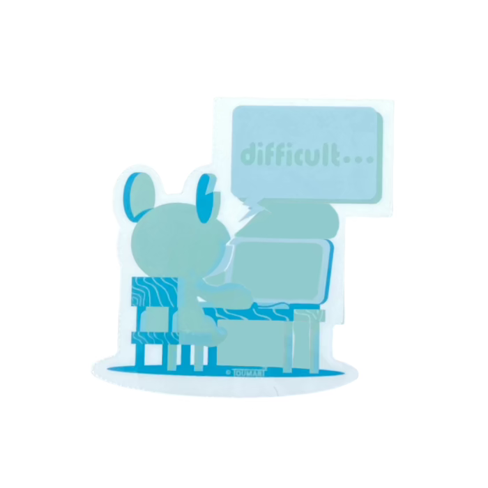 Touma - Difficult... Pico Hitch Bear Vinyl Sticker