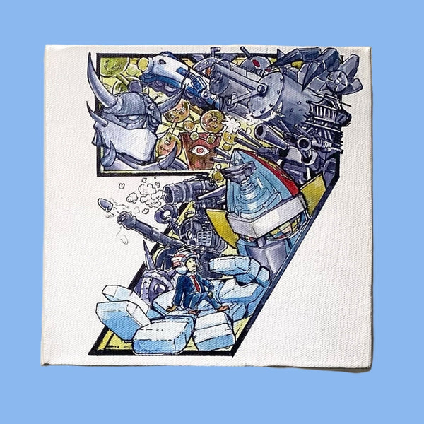 ImaiToonz - One and Seven (Tetsujin-17)- Tokusatsu Exhibition - Original Artwork