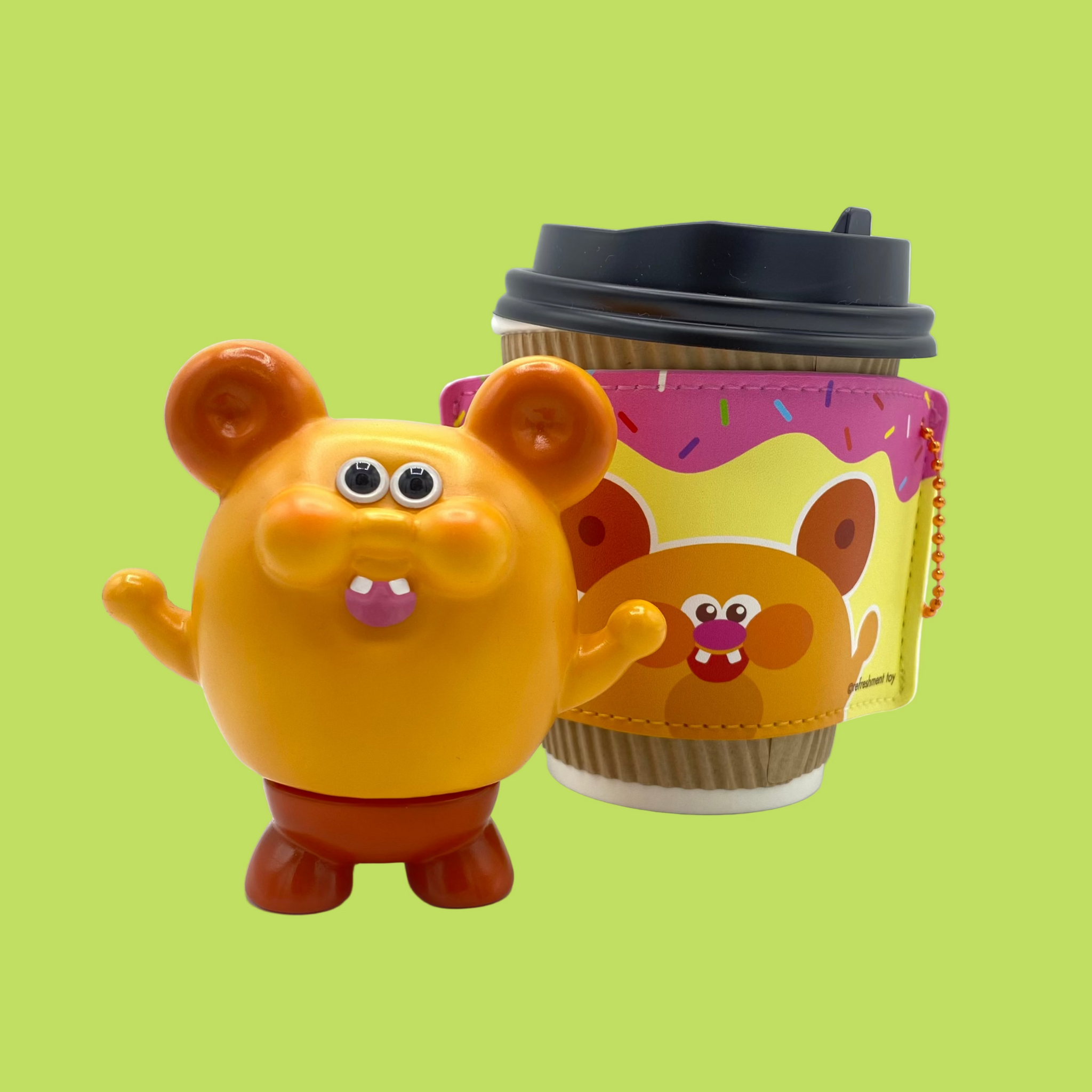 Refreshment Toy - Donut & Coffee Set | Soft Vinyl Toy