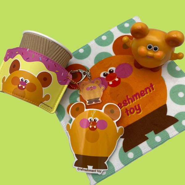 Refreshment Toy - Donut & Coffee Set | Soft Vinyl Toy