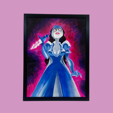 Kat Hudson - "1' Occhio" Original Artwork | Crimson Shadows: Italian Horror Art Exhibition