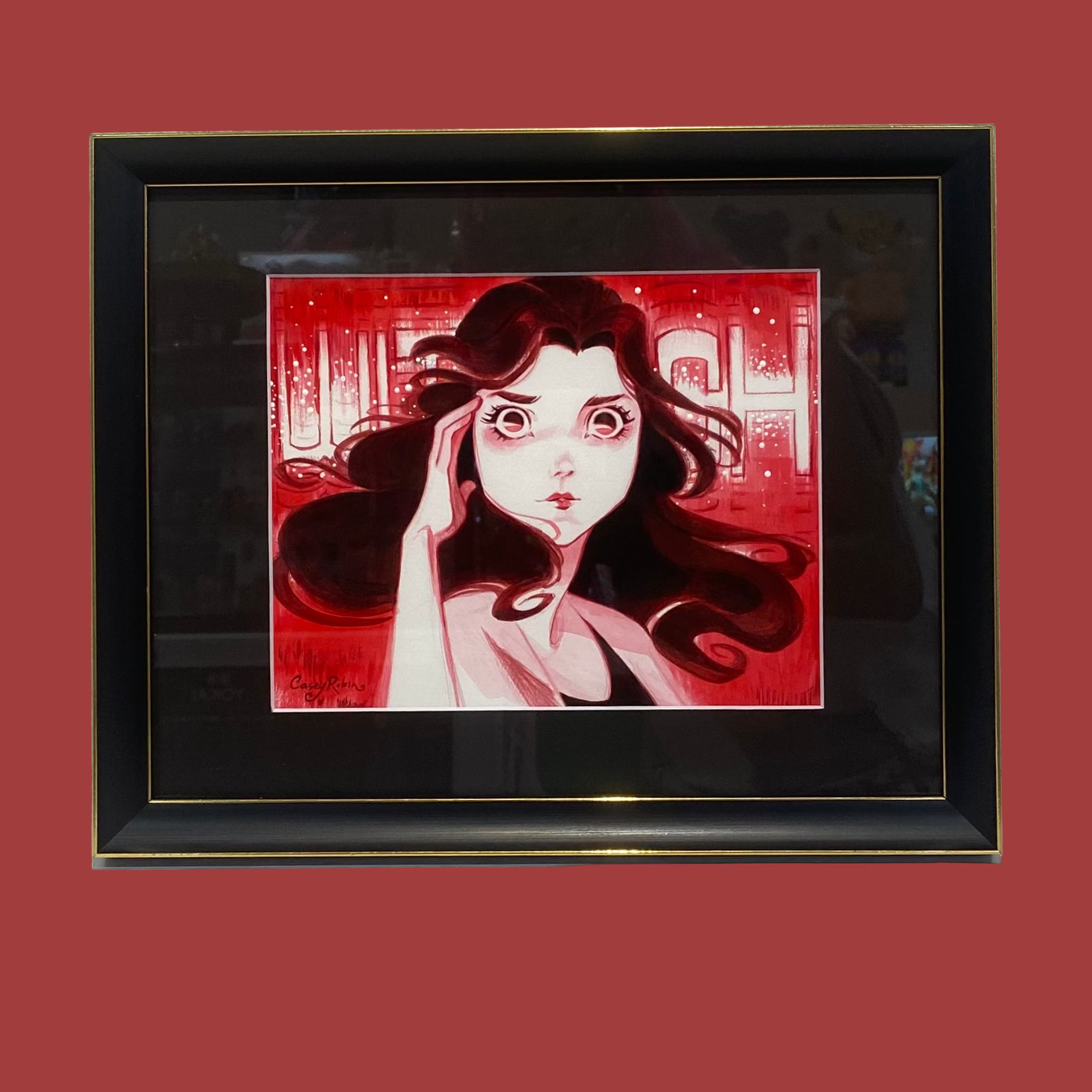 Casey Robin - "WITCH" Original Artwork | Crimson Shadows: Italian Horror Art Exhibition
