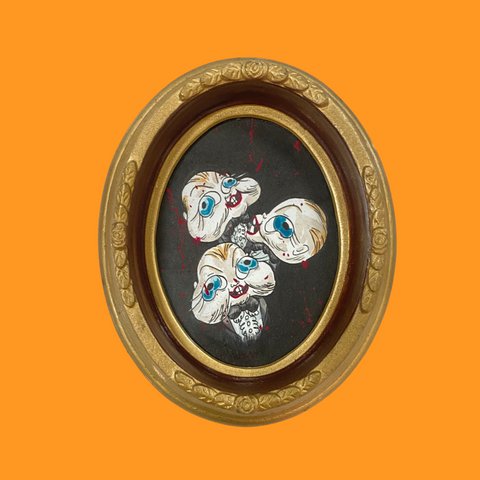 Grace Kim - "The Doll" Original Artwork | Crimson Shadows: Italian Horror Art Exhibition